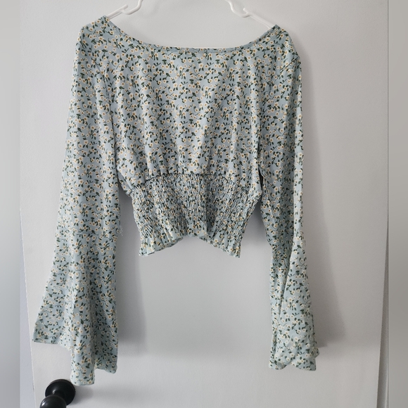 Romwe Floral Y2k Crop Top Sz L - Picture 6 of 6
